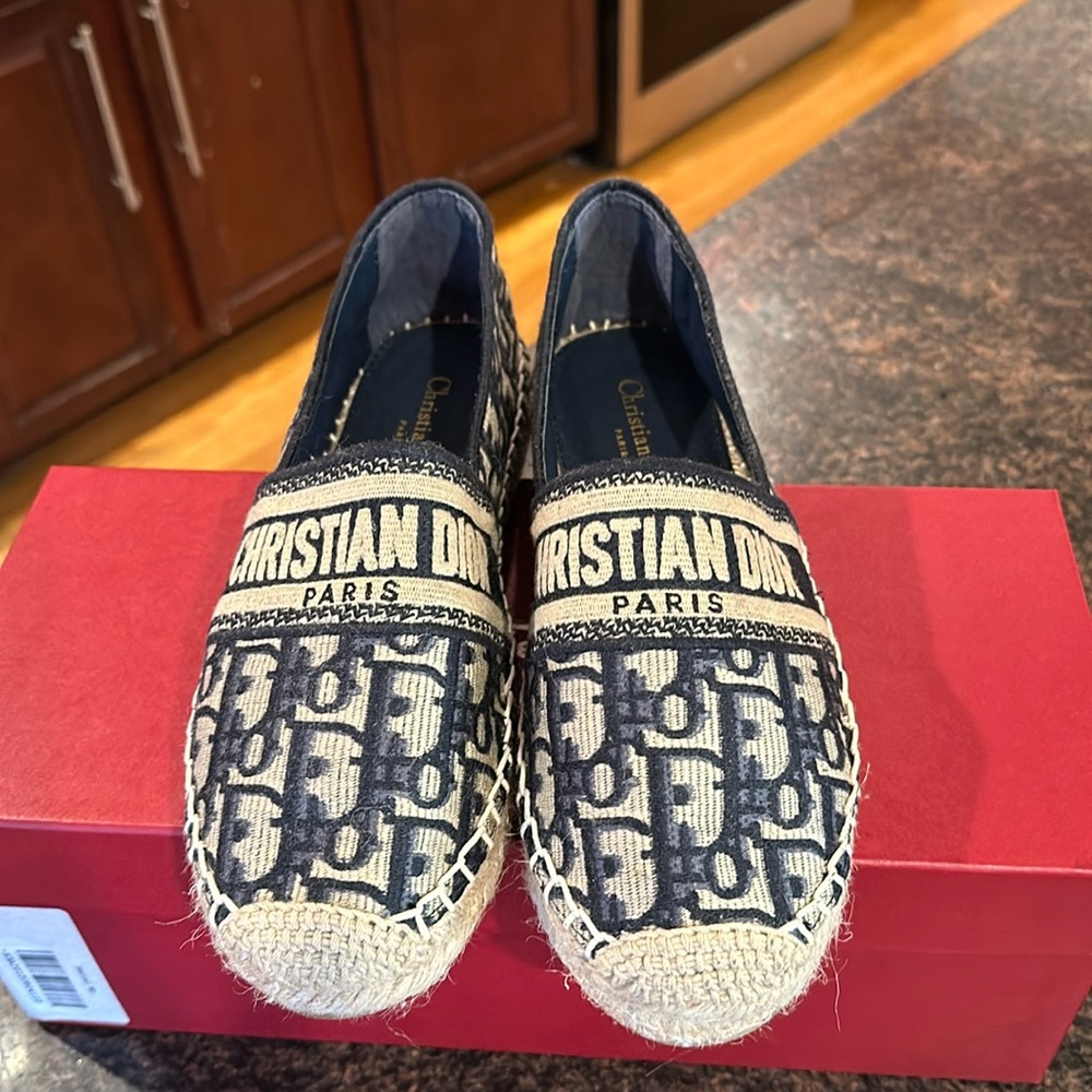 Christian Dior espadrilles size 38 never been worn